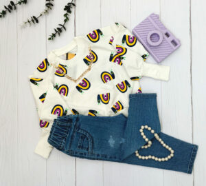 کراپ دخترانه فینگر دار