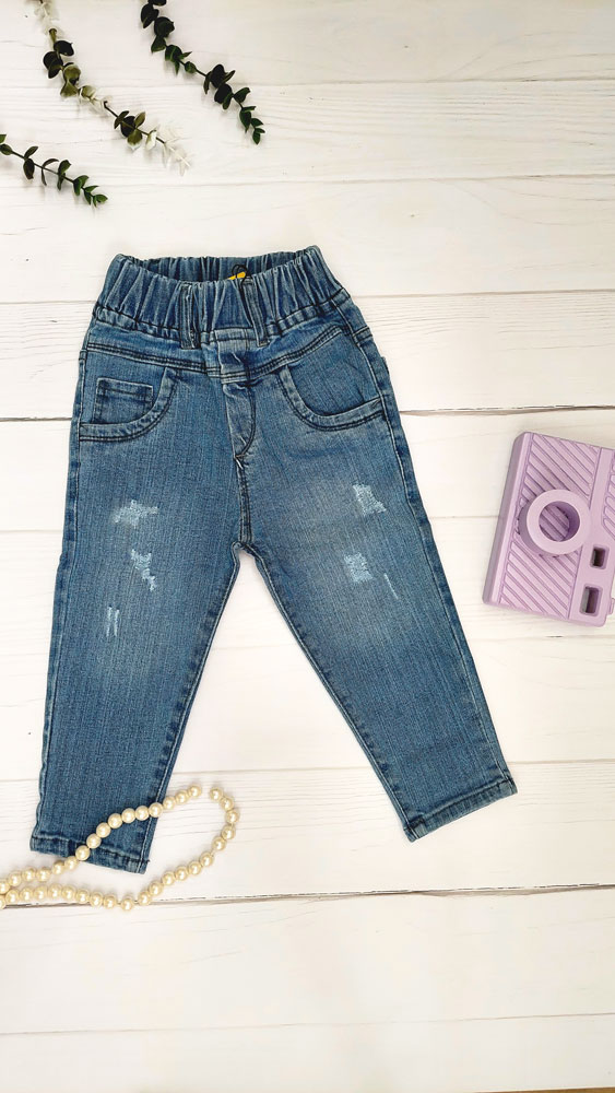 شلوار جین مام استایل بچگانه